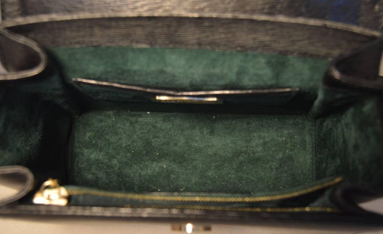 Barry Kieselstein-Cord Schwarze Leder-Uhrenhandtasche 2