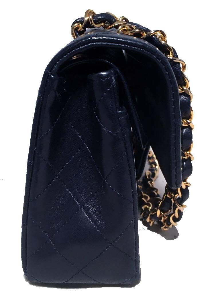 Bolso Chanel Vintage Azul Marino 9