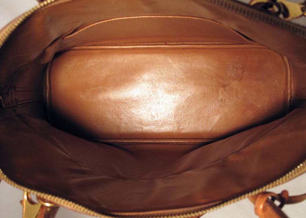 Women's Hermes Rare Tan Ostrich Bolide Handbag
