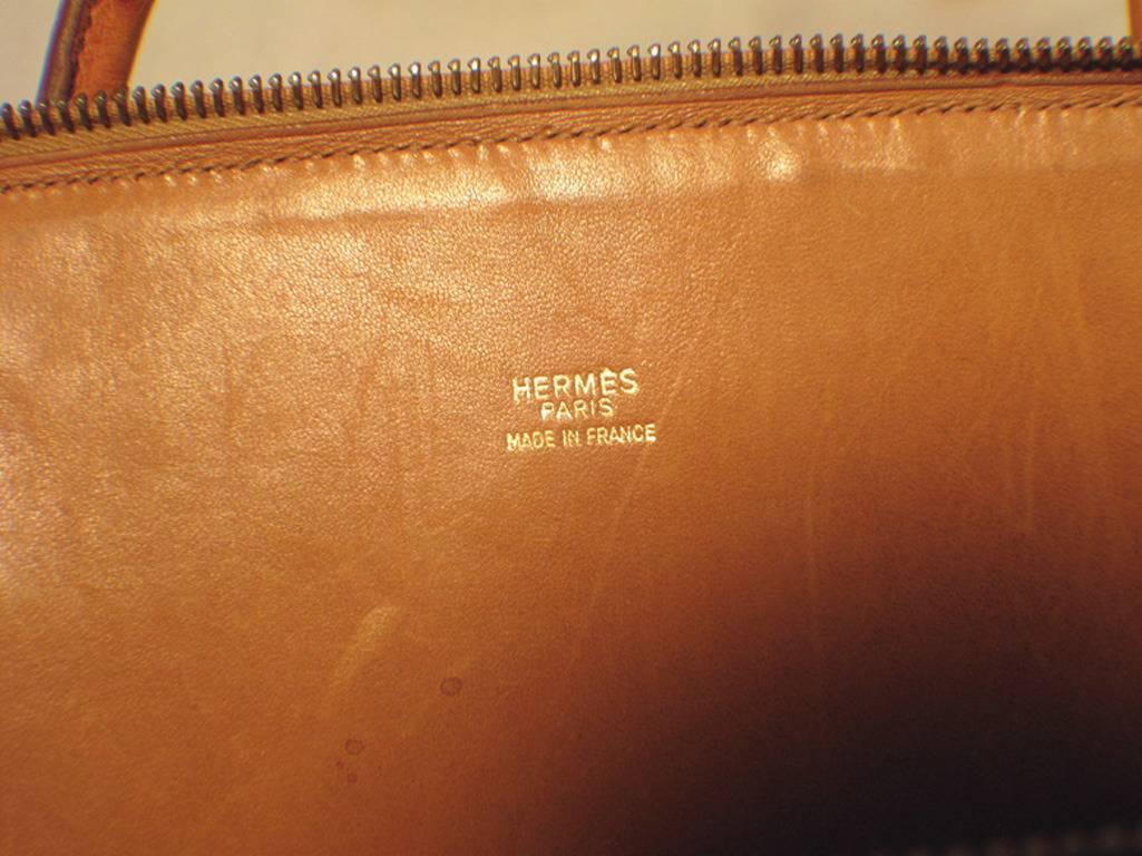 Hermes Rare Tan Ostrich Bolide Handbag 4