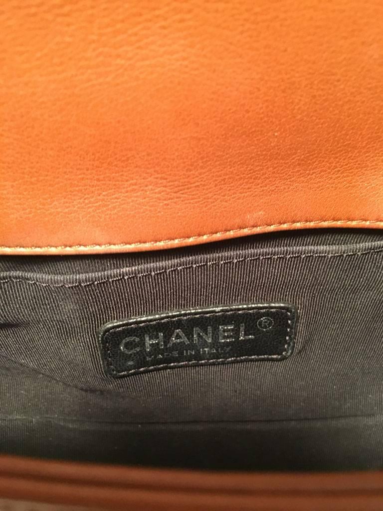 RARE Chanel Tooled Leather Dallas Classic Flap Le Boy Bag 2
