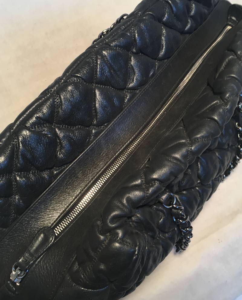 Women's Chanel quilted Puffy Leather Shoulder Bag Tote