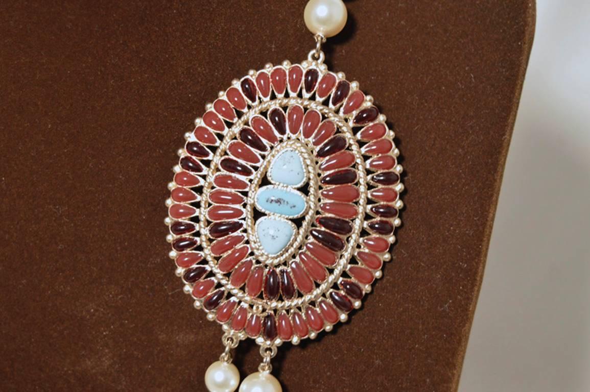 burgundy stone necklace
