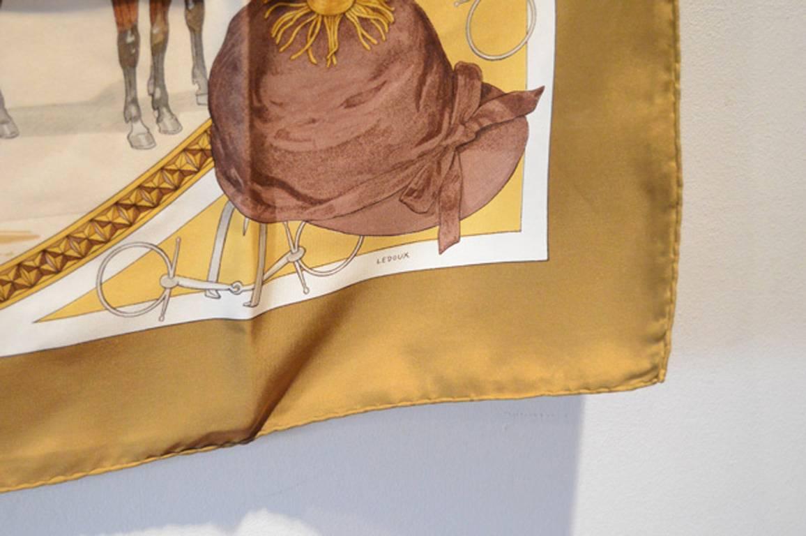 Women's Hermes Vintage-on Epsom Downs Silk Scarf