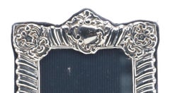 RBB London Sterling Silver Repousse Photograph Frame Baroque Design