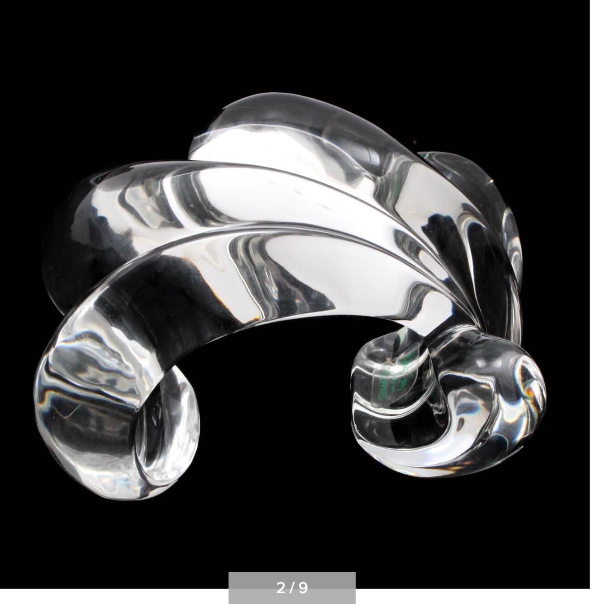 Mikal-Jon Bayanihan Modernist Lucite Bracelet- Runway Impressive For Sale 3