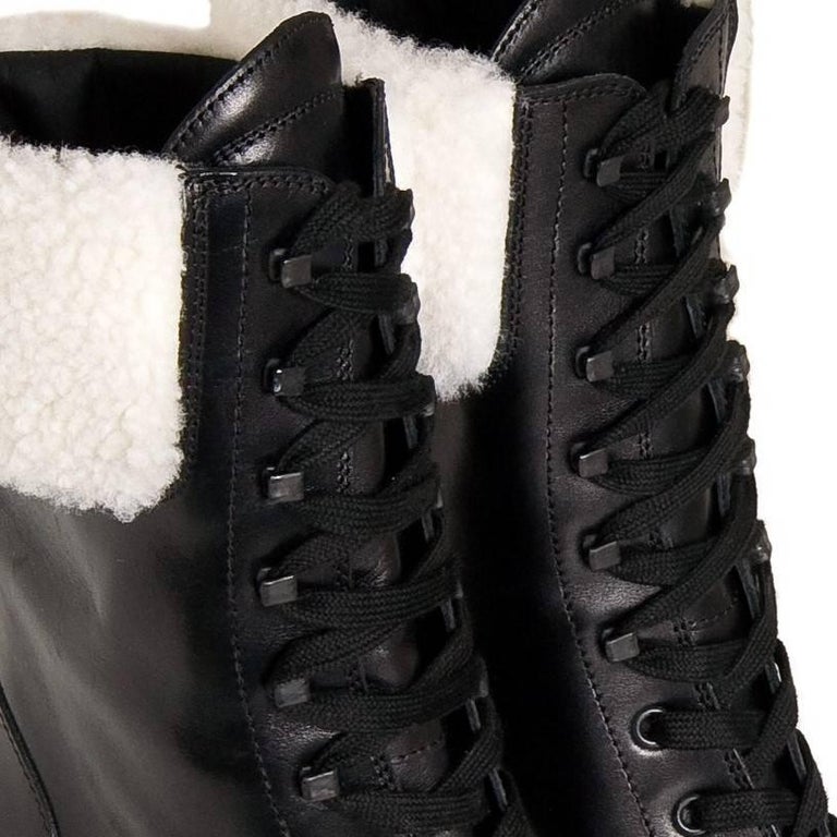 tod's shearling lined boots