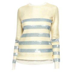 New Gucci Cashmere Cruise Resort 2015 Ad Sequin Sweater  Sz S