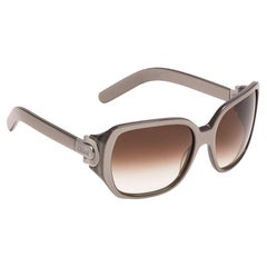 Nuovo Occhiali da sole Chloe Silver Beige con custodia e scatola