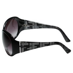 Nuevas gafas de sol Fendi Logo FF negras con funda