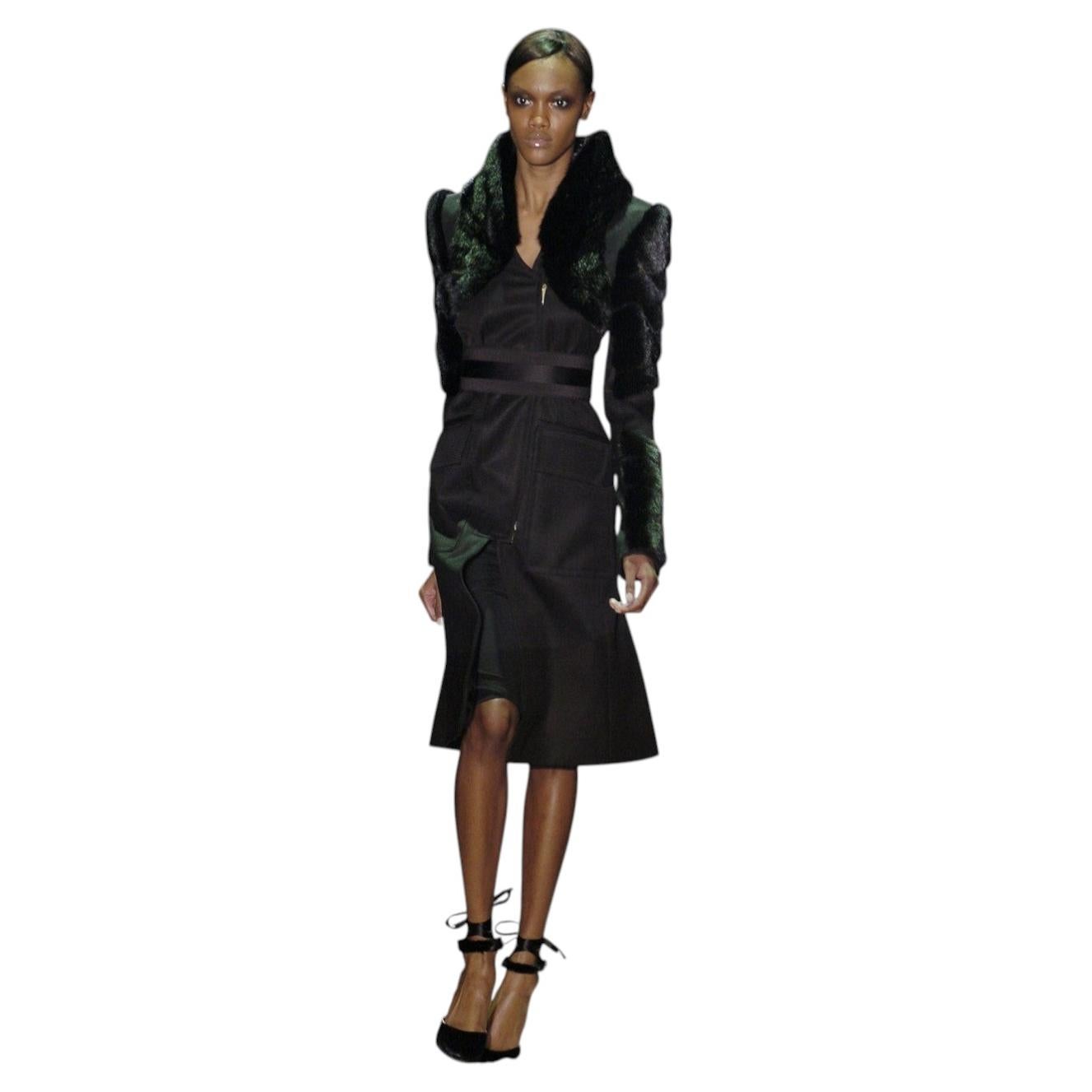 New Tom Ford For Gucci Mink Python Velvet 2004 Final Collection Heels Sz 9.5