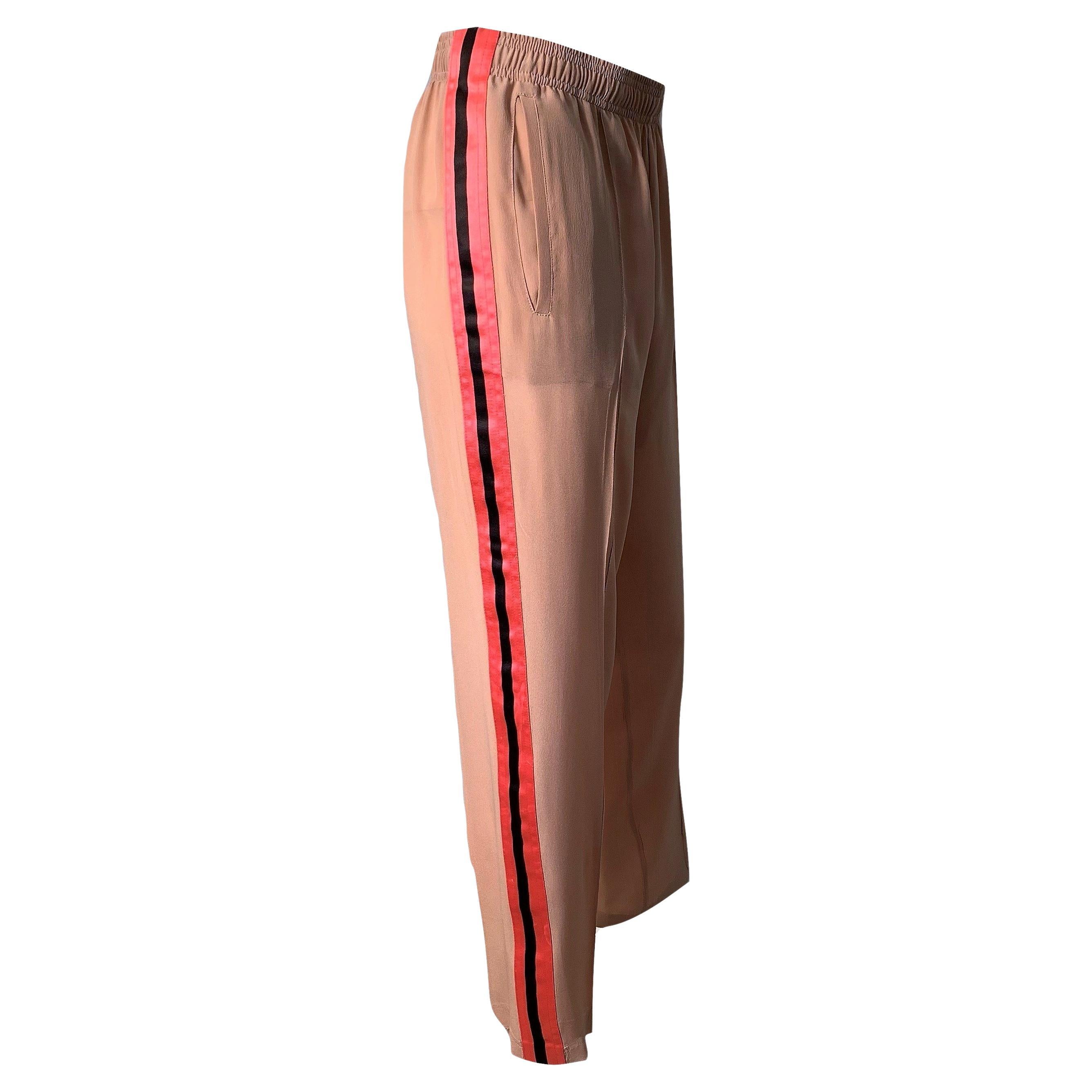 New Tom Ford For Gucci 2004 Final Collection Silk Runway Pants IT 40  (S) For Sale
