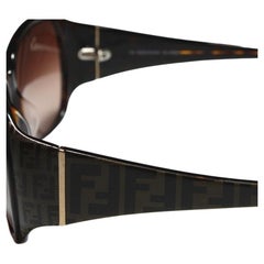 New Fendi Tortoise with FF Sides Sunglasses With Case