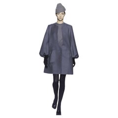 Nuovo Yves Saint Laurent  A/I 2007 Runway Wool Cashmere Coat Dress Sz French 36