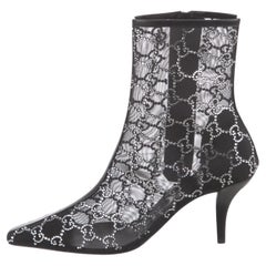 $2950 New Gucci 2021 Crystal GG Booties Boots Size 37 A Homage to Tom Ford