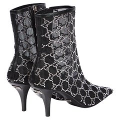 2950 $ New Gucci 2021 Crystal GG Booties Boots Size 39 A Homage to Tom Ford