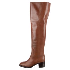 $2985 New With Box Gucci 2024 Over The Knee Leather Boots Sz 40