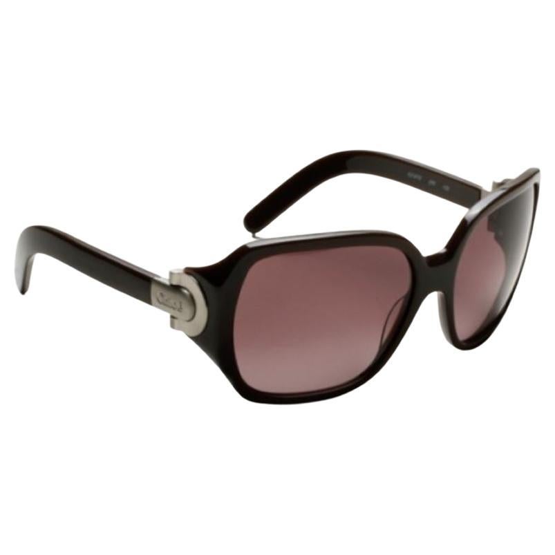 Women's New Chloe Dark Brown Sunglasses With Case & Cards For Sale