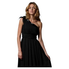 New Badgley Mischka Silk Beaded Evening Cocktail Dress Size 2