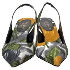 Neu Kate Spade Frühjahr 2005 Collection Slingback Heels Größe 6,5