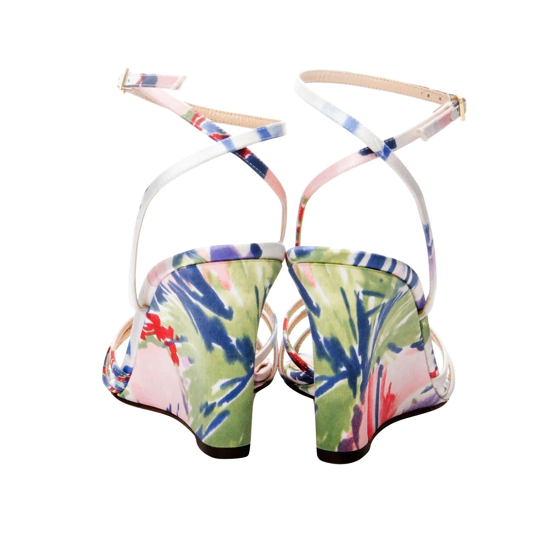 Beige New Kate Spade Spring 2005 Collection Heels Taglia 6.5 in vendita