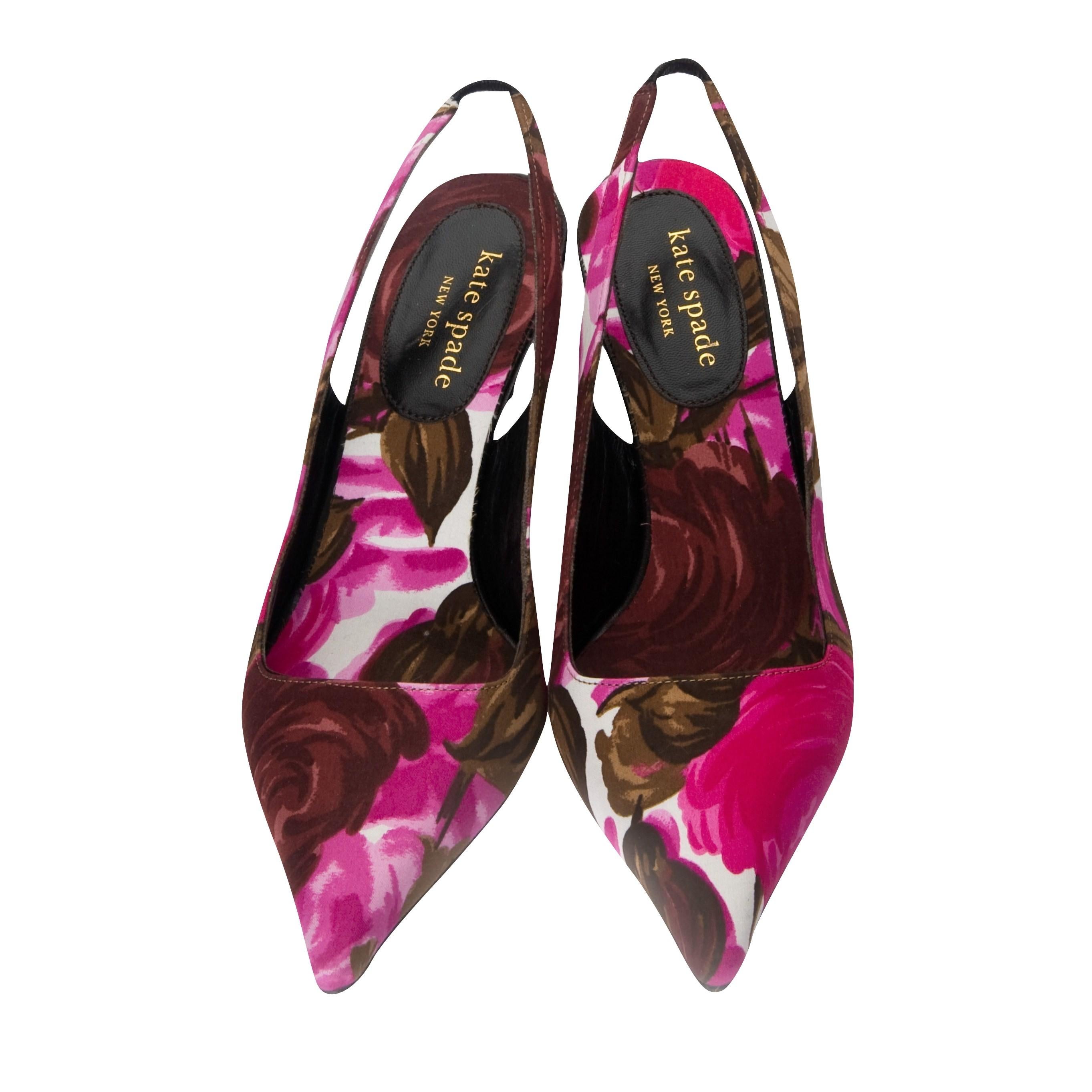 Nero New Kate Spade Spring 2005 Collection's Slingback Heels Taglia 6 in vendita