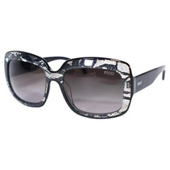 New Stunning Emilio Pucci Lace Patterned Sunglasses With Case