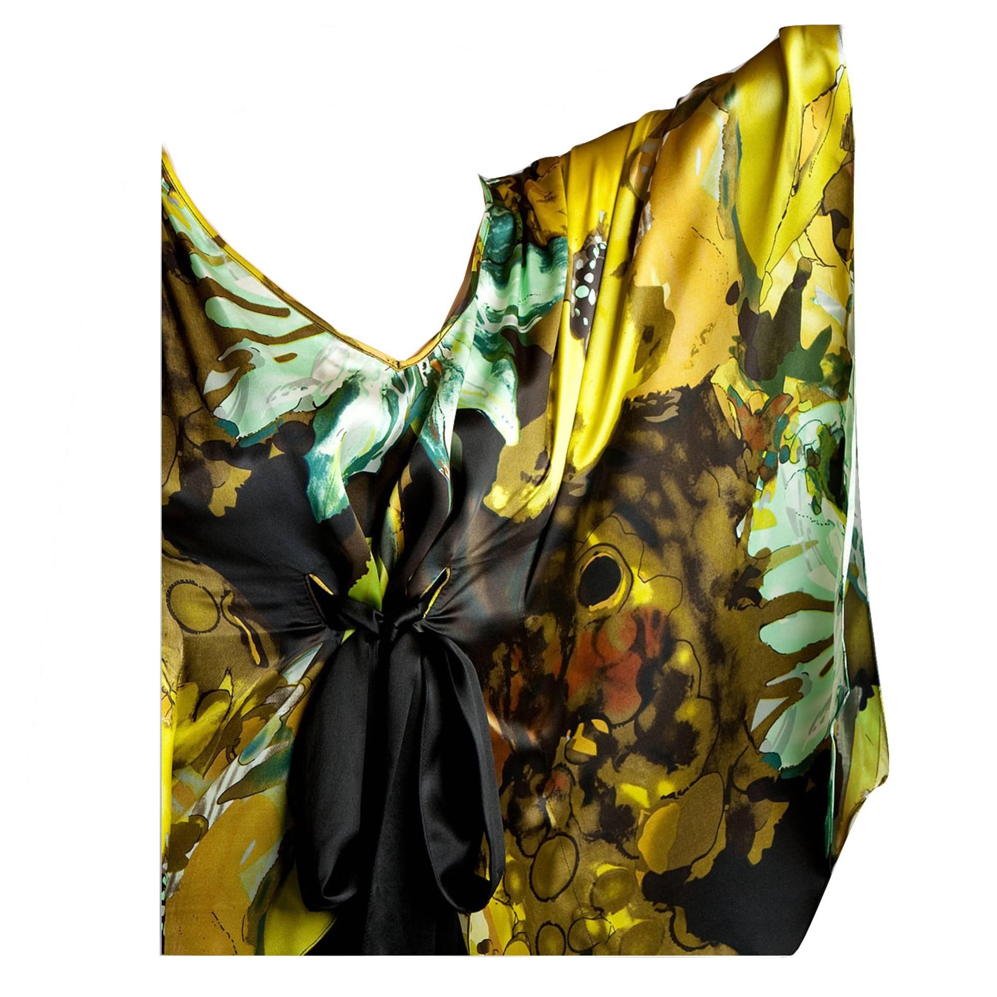 Neu Badgley Mischka New Couture Seiden-Cocktailkleid Gr. 8 im Angebot 2