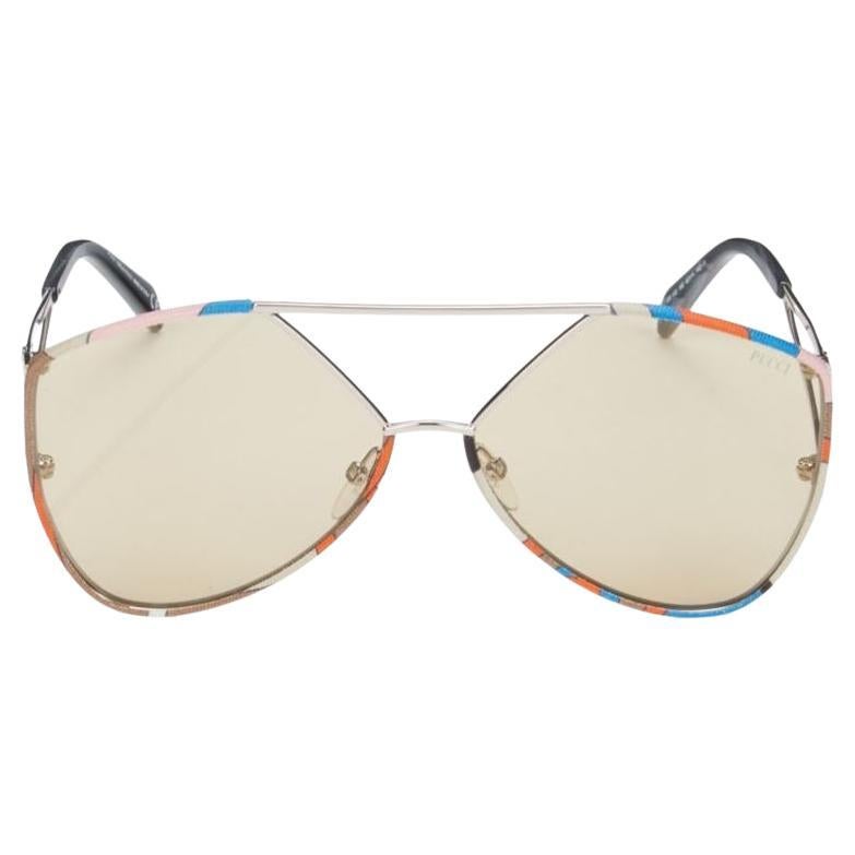 Nuovi occhiali da sole Emilio Pucci Aviator con custodia