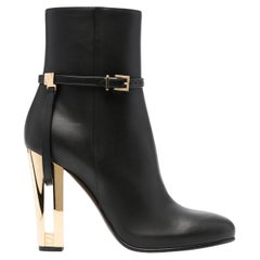 New Fendi 2023 Delfina Booties Boots Size 40