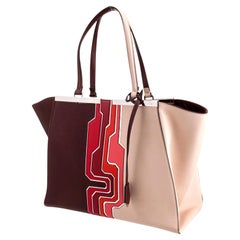 New Karl Lagerfeld's 2014 Fendi Vitello Circuit Inlay Large Leather 3Jours Bag