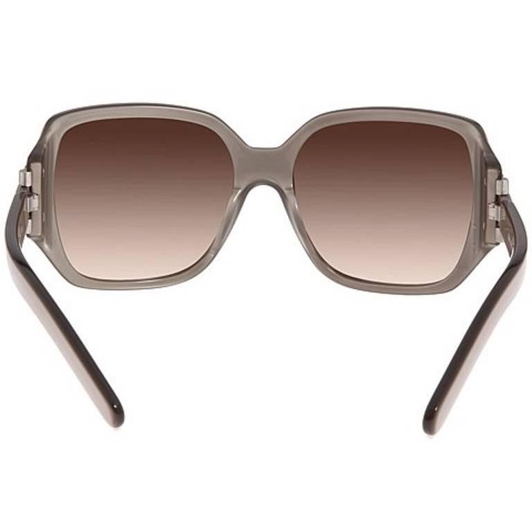 Women's New Chloe Silver Beige Sunglasses With Case & Box