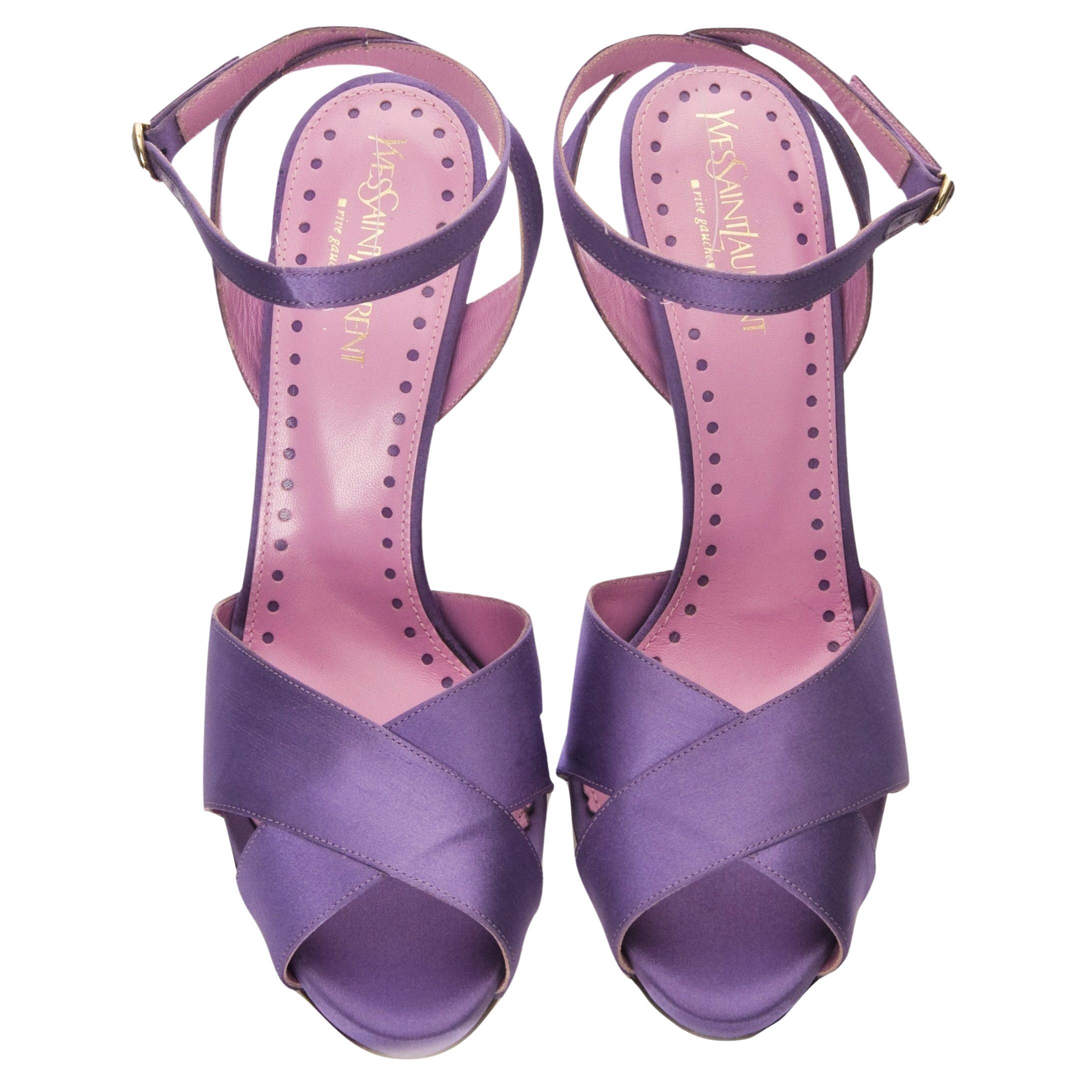 New Tom Ford for Yves Saint Laurent YSL Final Collection Satin Heels Sz 40
