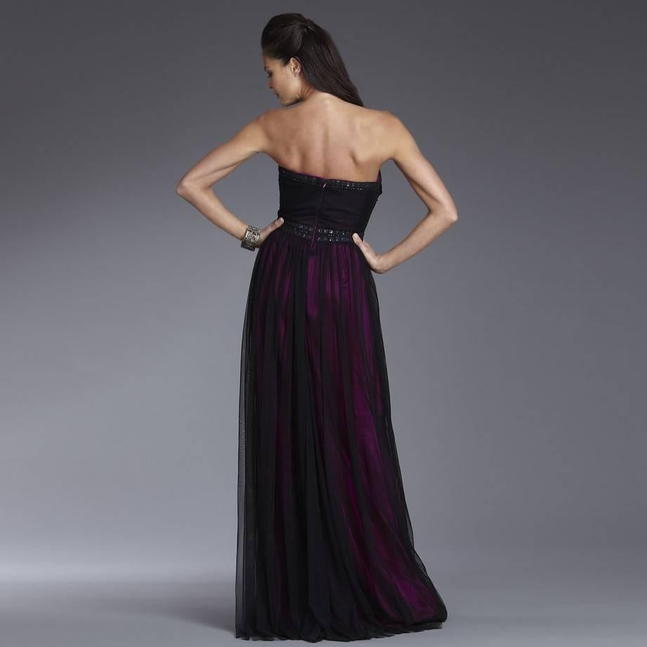 Women's New Badgley Mischka Couture Beaded Evening Dress Gown  Sz 4
