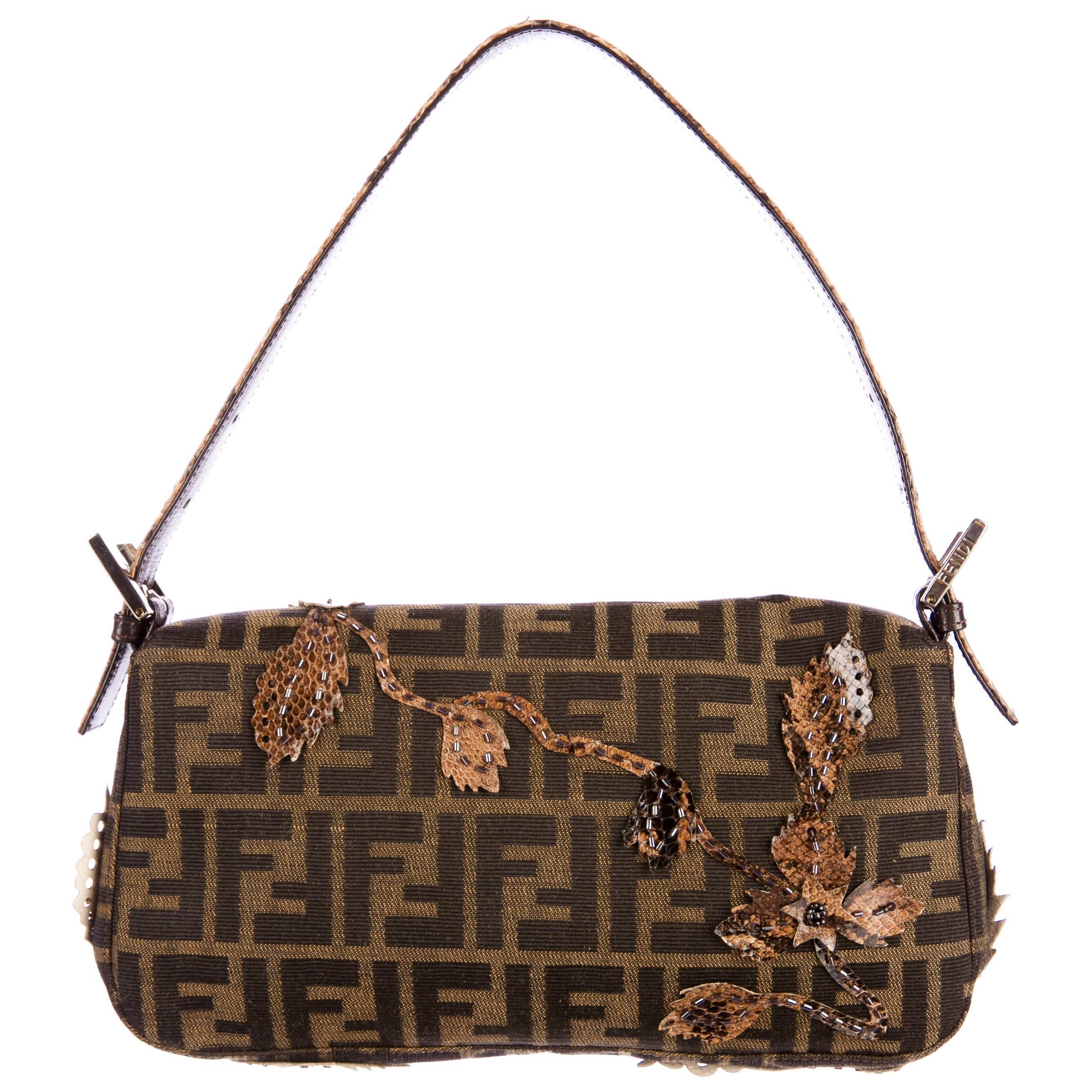 New Fendi Zucca Python Baguette Bag Featured in the 15th Anniversary Book 5