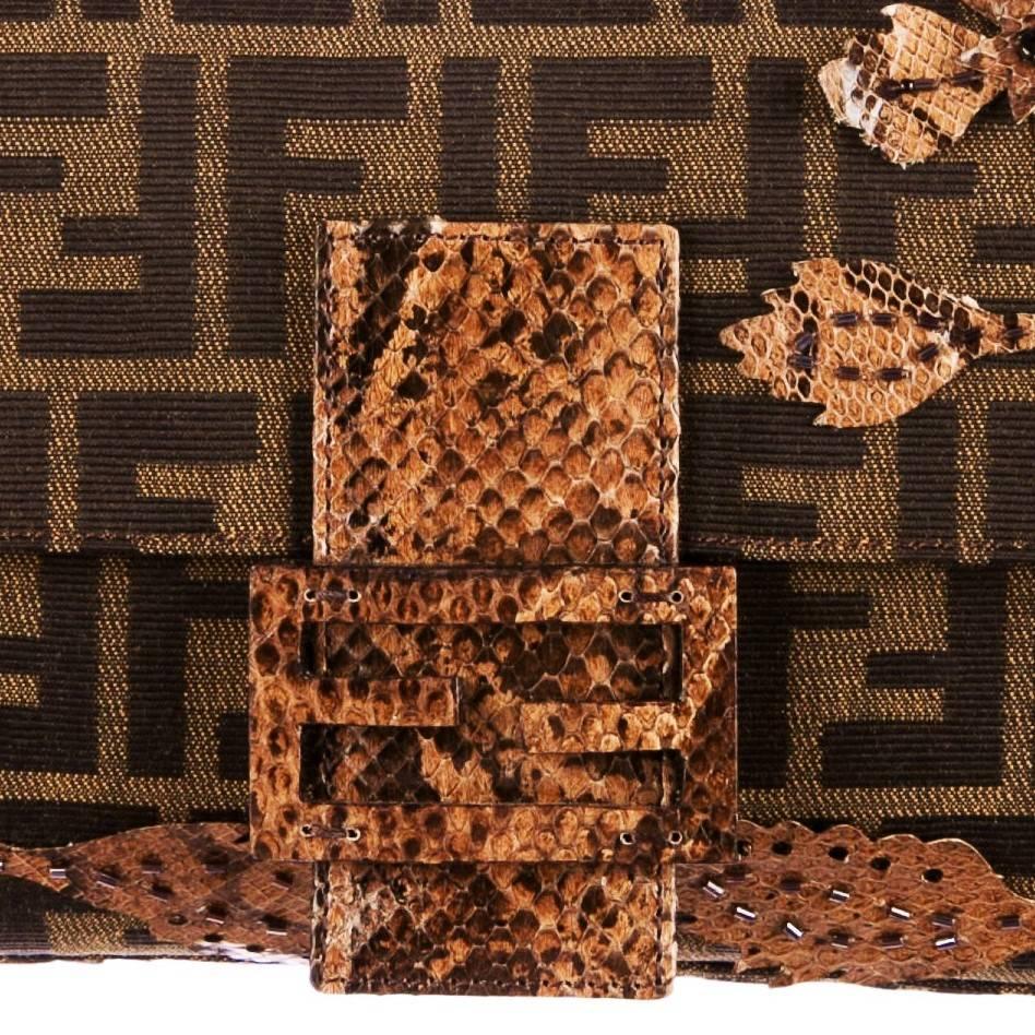 New Fendi Zucca Python Baguette Bag Featured in the 15th Anniversary Book 7