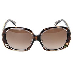 New Fendi Tortoise with Rose Inlaid Sunglasses With Case