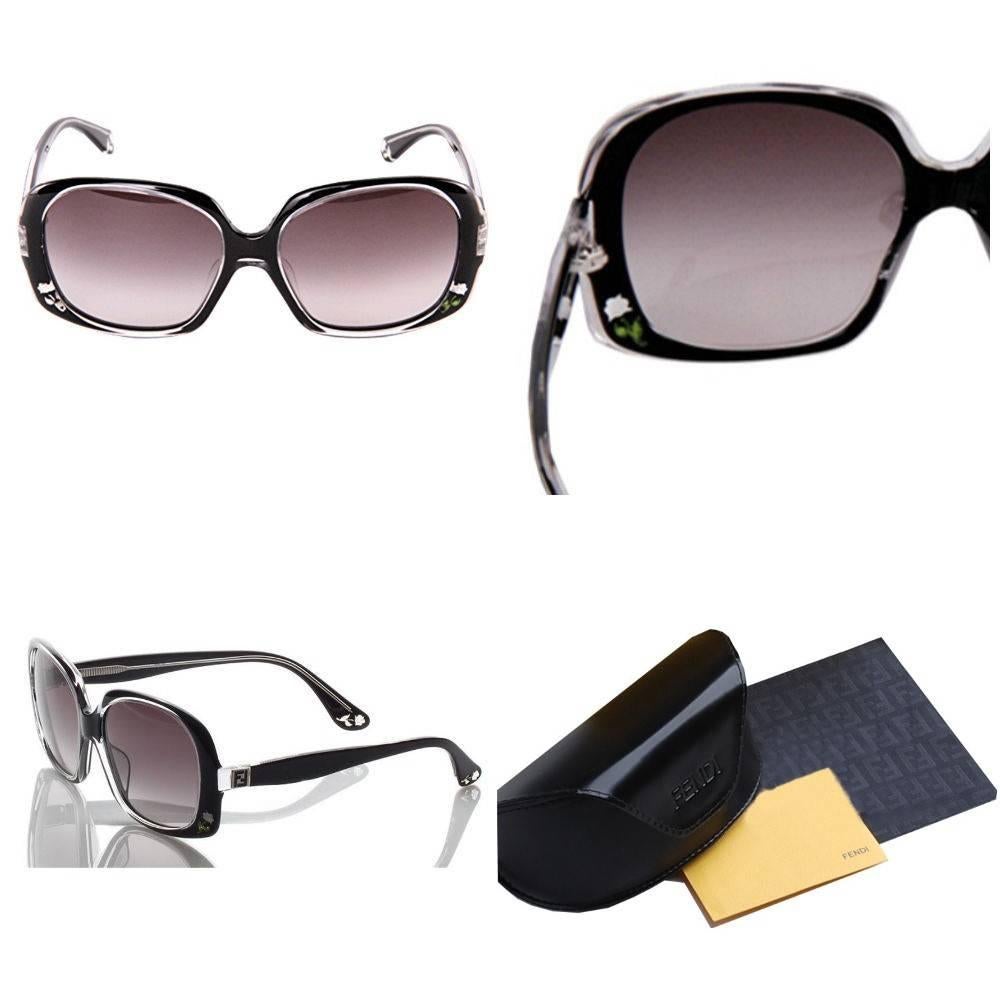  Fendi Rose Sunglasses
Brand New
*Stunning Inlaid Rose Sunglasses
* Black Front & Interior
* Inlaid Rose Detail on the Front & Sides
* Seen on MANY Stars
* FF Details on Temples
* Made in Italy
* 100% UVA/UVB Protection
* Comes with Case & Cleaning
