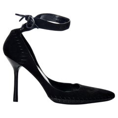New Tom Ford for Gucci Suede Whipstitch Heels Sz 7
