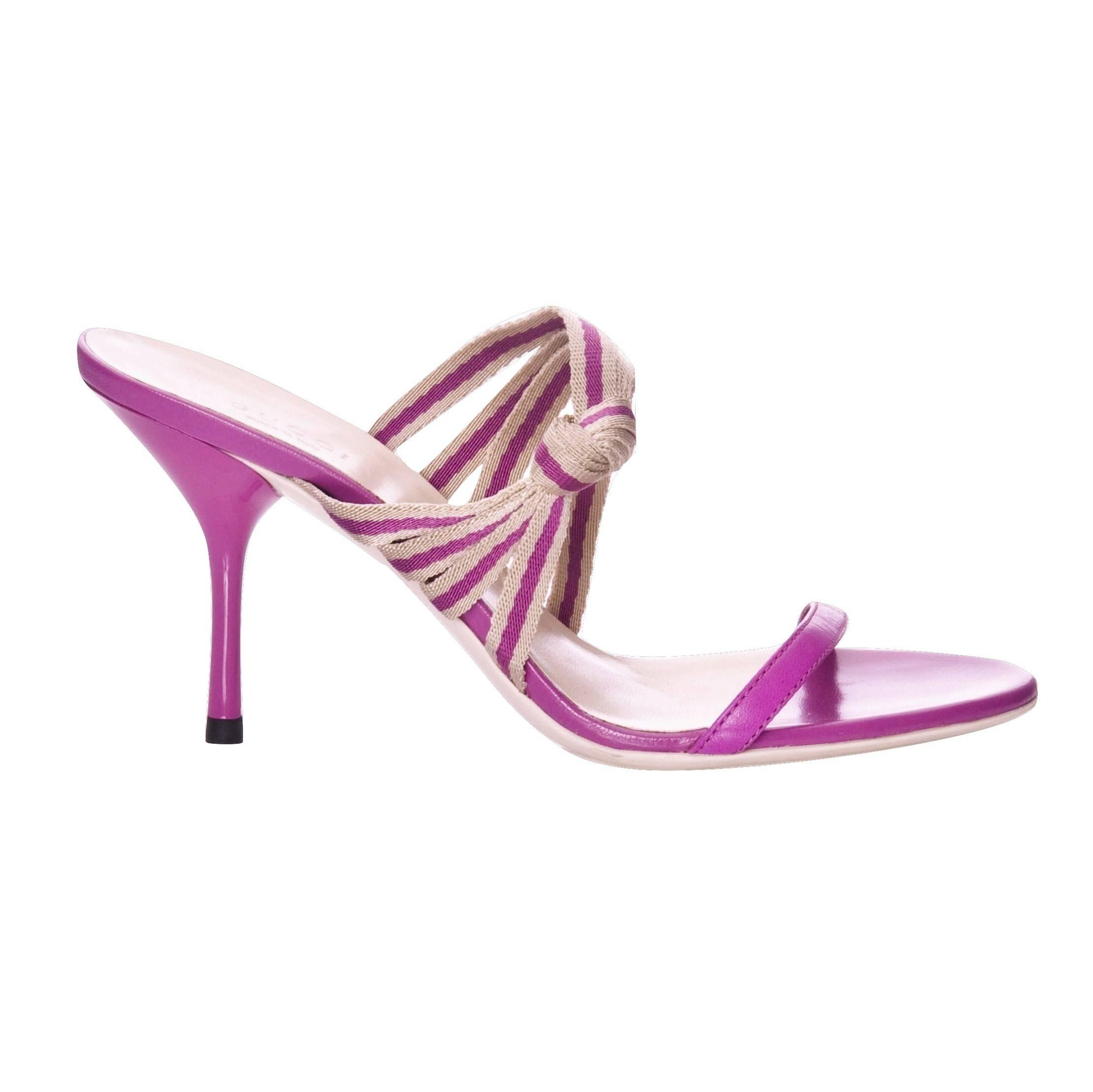Gucci Mirabelle Pink Heels Mules Slides 