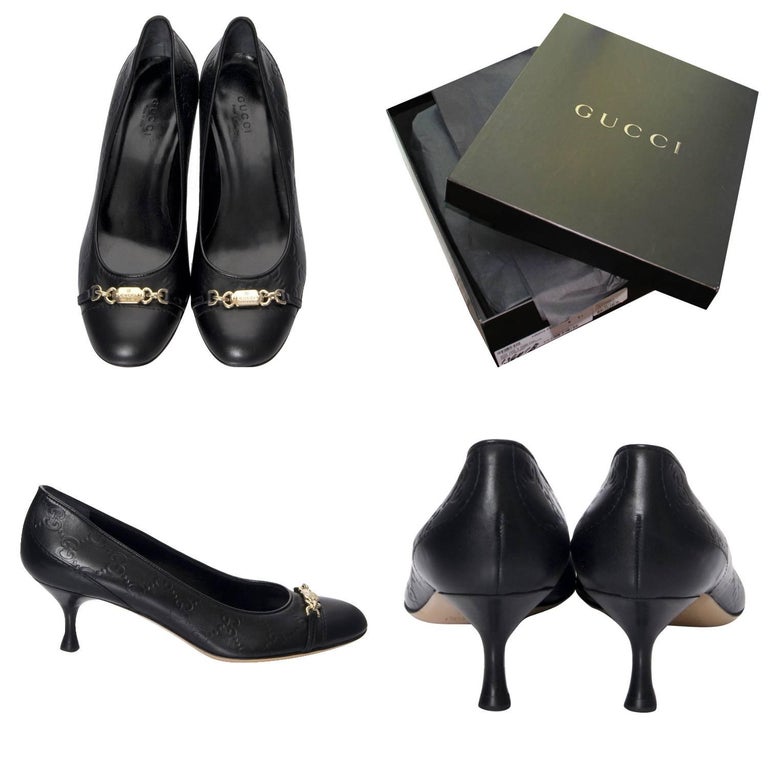 Tom Ford for Gucci Pumps
Brand New
* GG Leather Guccissima 
* Size: 36
* Gold Gucci Hardware
* Leather Insole 
* Round Toe
* 2
