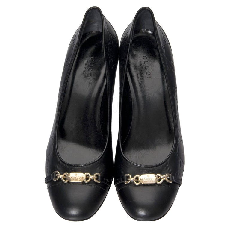 New Tom Ford for Gucci New GG Leather Guccissima Pumps Heels Sz 36 For Sale 1