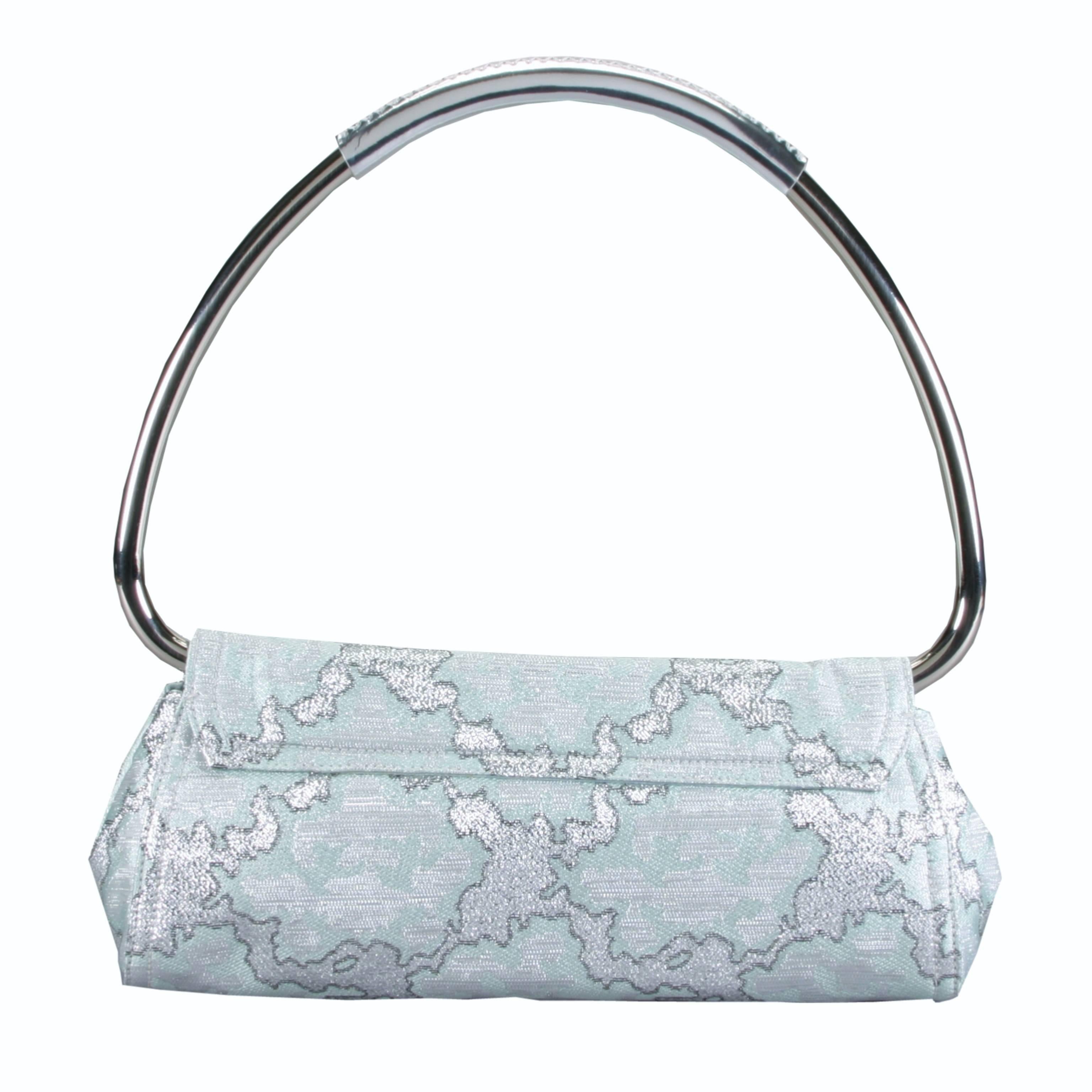 Women's  New Rare Prada Limited Edition Lurex Swing Corset Bag For Sale