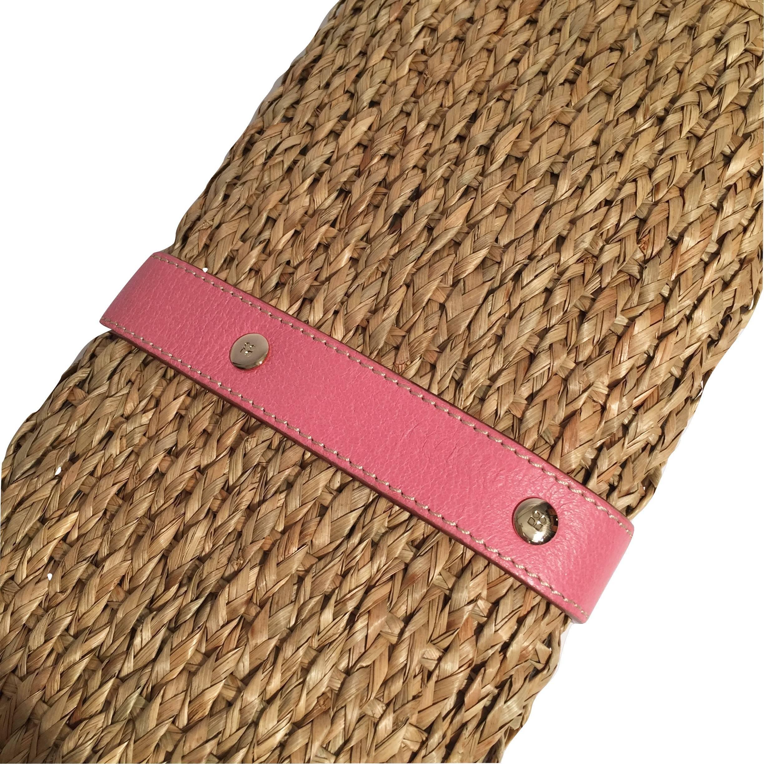 New Spring 2005 Collection Kate Spade Wicker Straw Rattan Clutch Bag 3