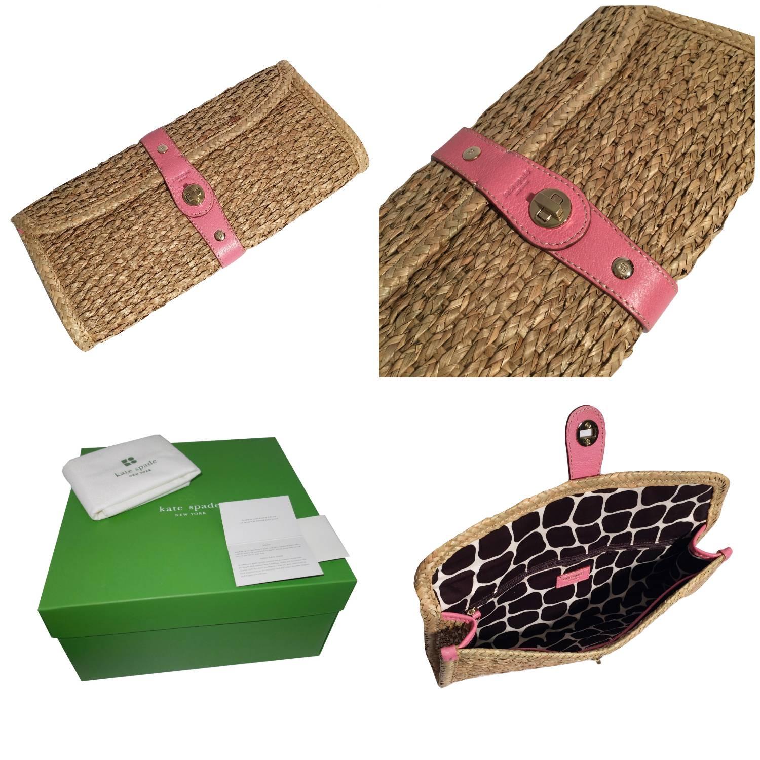 kate spade wicker clutch
