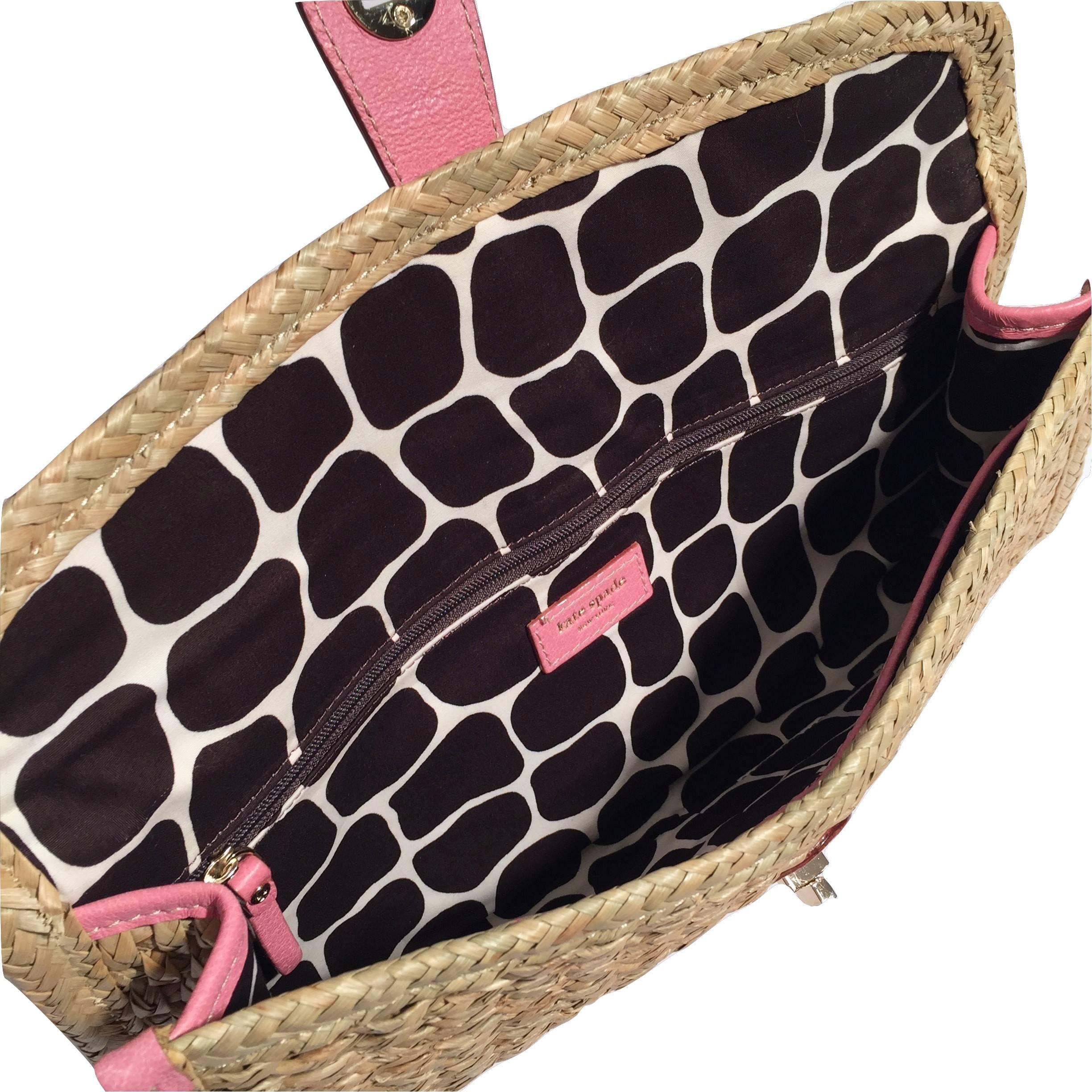 New Spring 2005 Collection Kate Spade Wicker Straw Rattan Clutch Bag 8