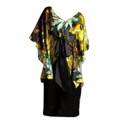 Badgley Mischka Couture Silk Cocktail Dress
