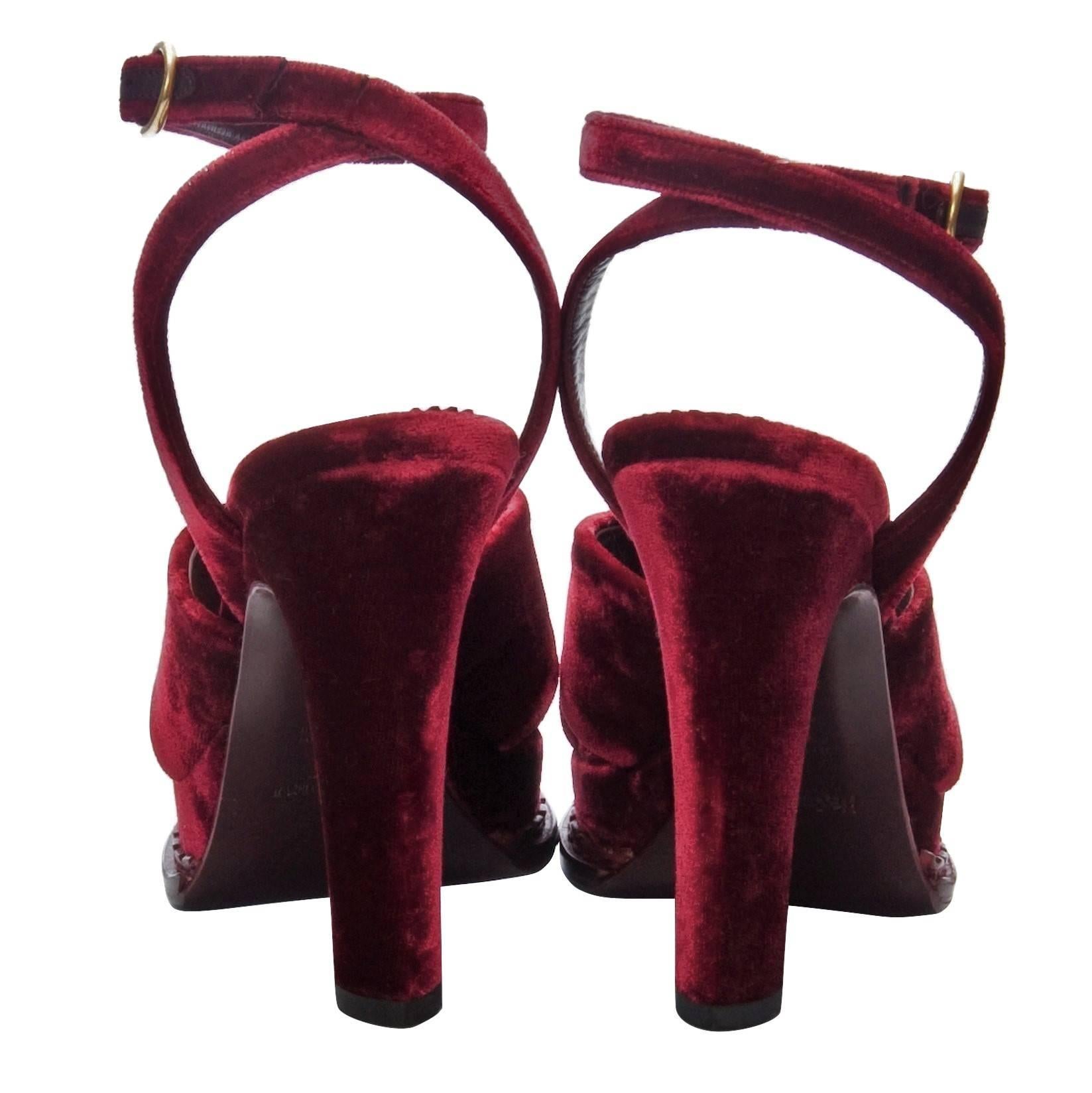 Tom Ford for Yves Saint Laurent YSL Velvet Ad Runway Heels  3