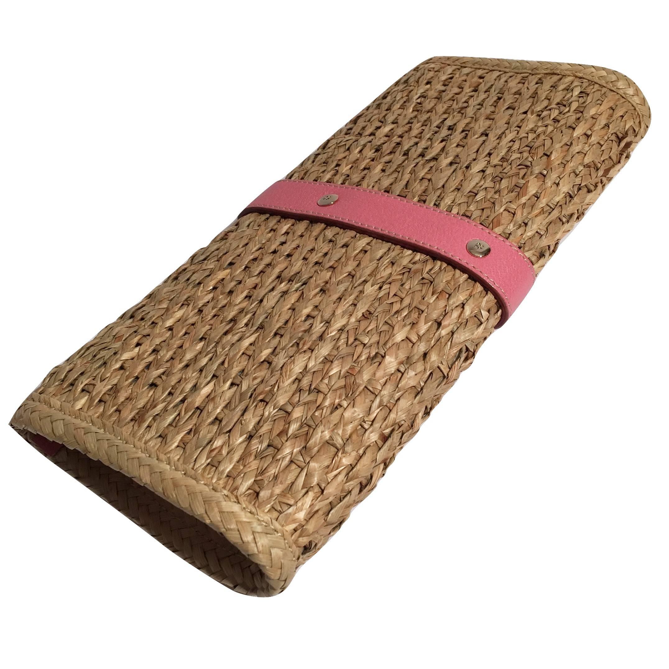 New Spring 2005 Collection Kate Spade Wicker Straw Rattan Clutch Bag  8