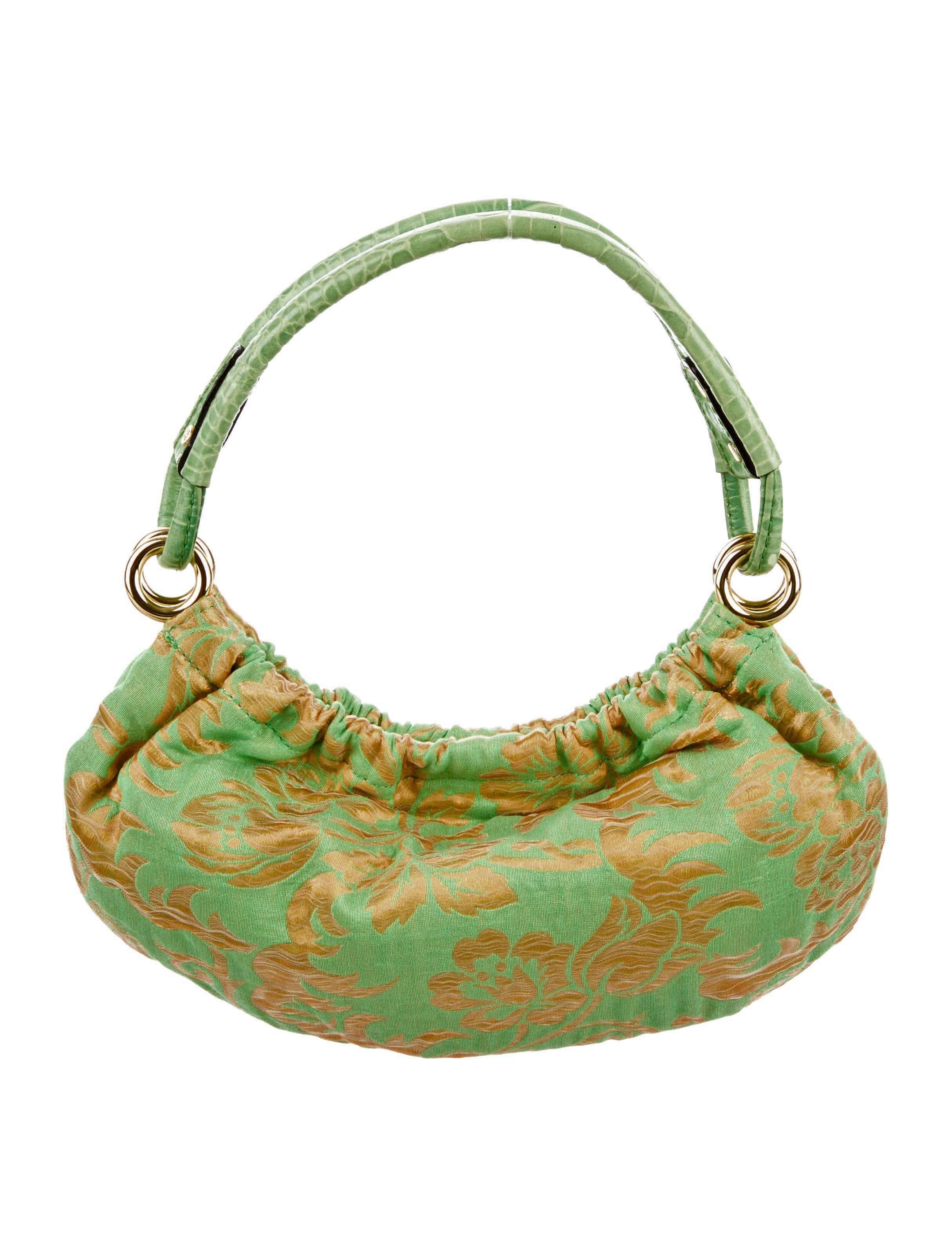 New Kate Spade Spring 2005 Green Brocade Evening Bag 9